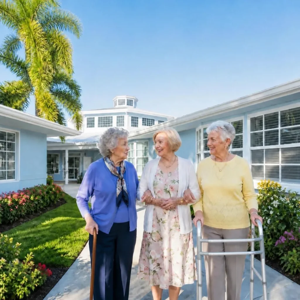 Residents enjoying time together at the community